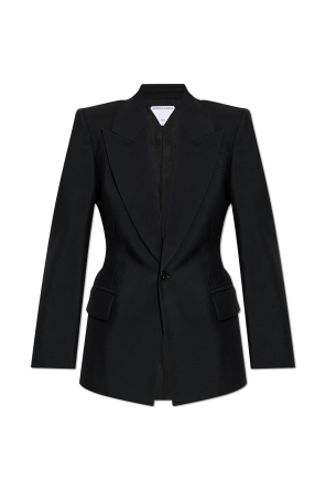 ジャケット VERSACE SS23 SINGLE-BREASTED JACKET (1009095_1A066081B000) Single-Breasted Blazer Black,Print | VERSACE UK